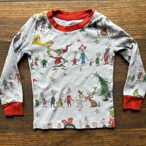 Kid's Dr Seuss Shirt Multicolor Pottery Barn 3T Long Sleeve Sleepwear Casual Art